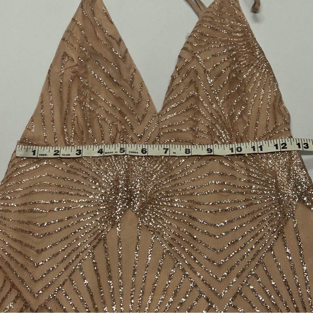 Hello Molly Sparkly Ruffle Mini Dress Size 4 Small Strappy Glitter Fairy Swiftie - Picture 10 of 13